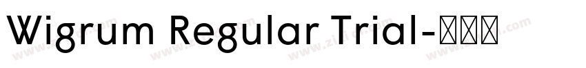 Wigrum Regular Trial字体转换